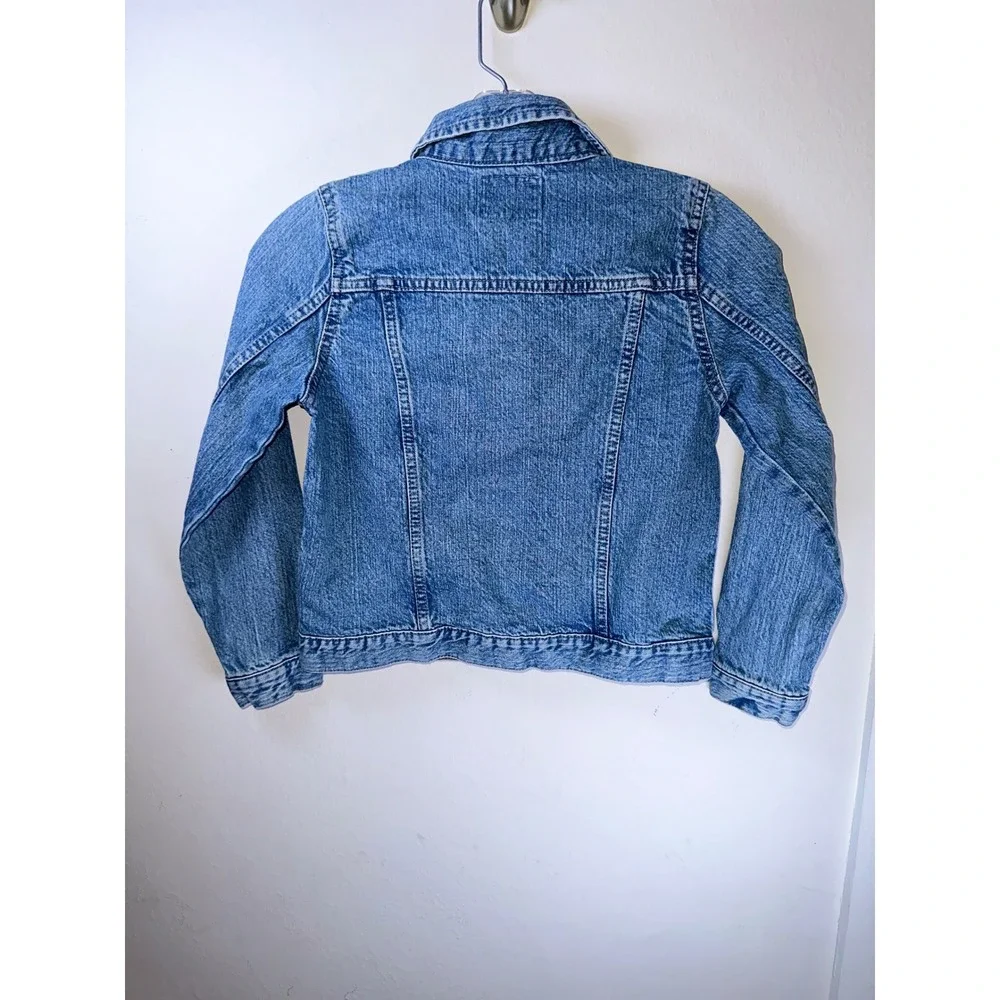 OshKosh Bgosh Kids Blue Denim Trucker Jacket Medium Wash Size 10/10A